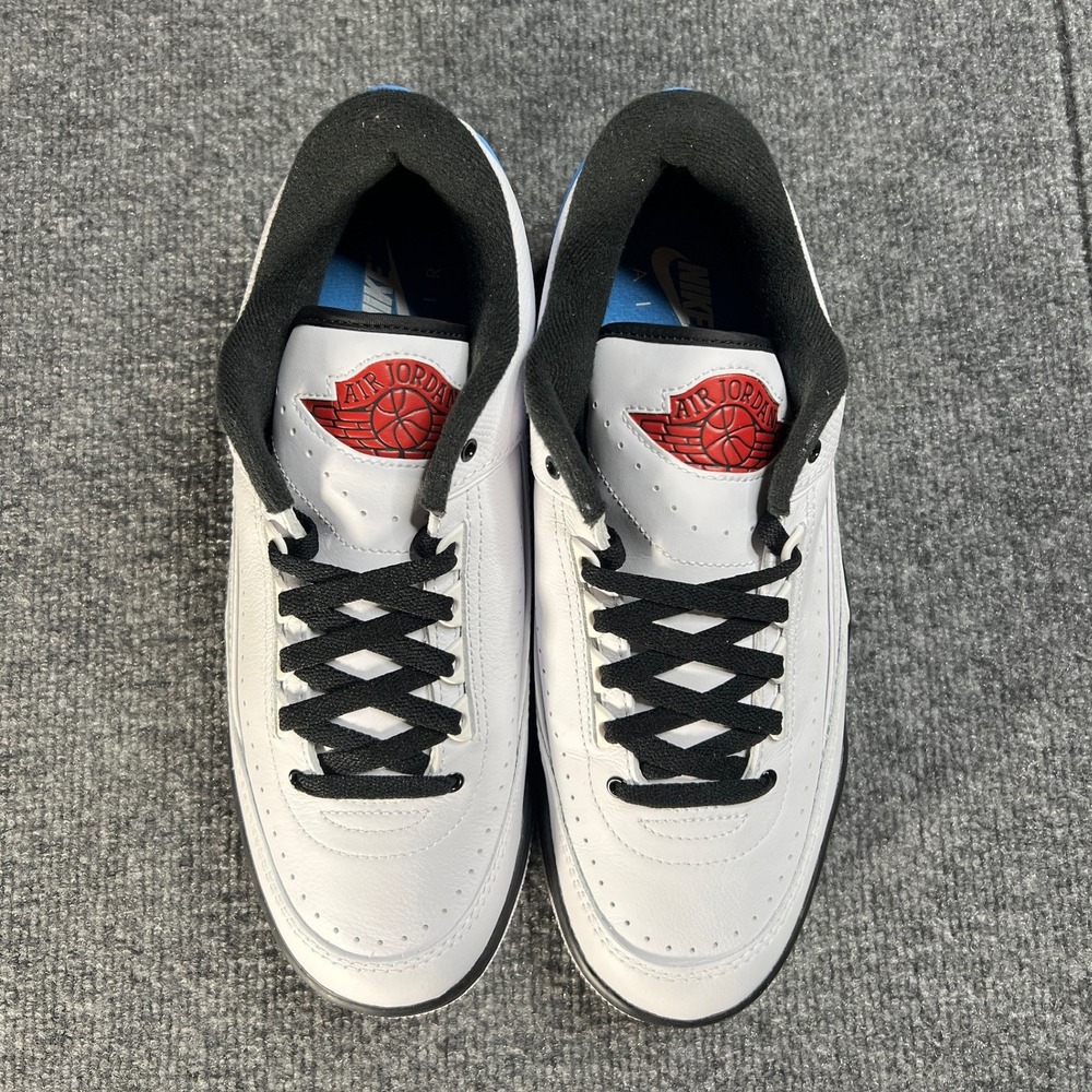 NEW Retro Jordan 2/3 Men 10.5 White Varsity Red Black Low Top Sneaker FD0383-104 - Picture 2 of 11
